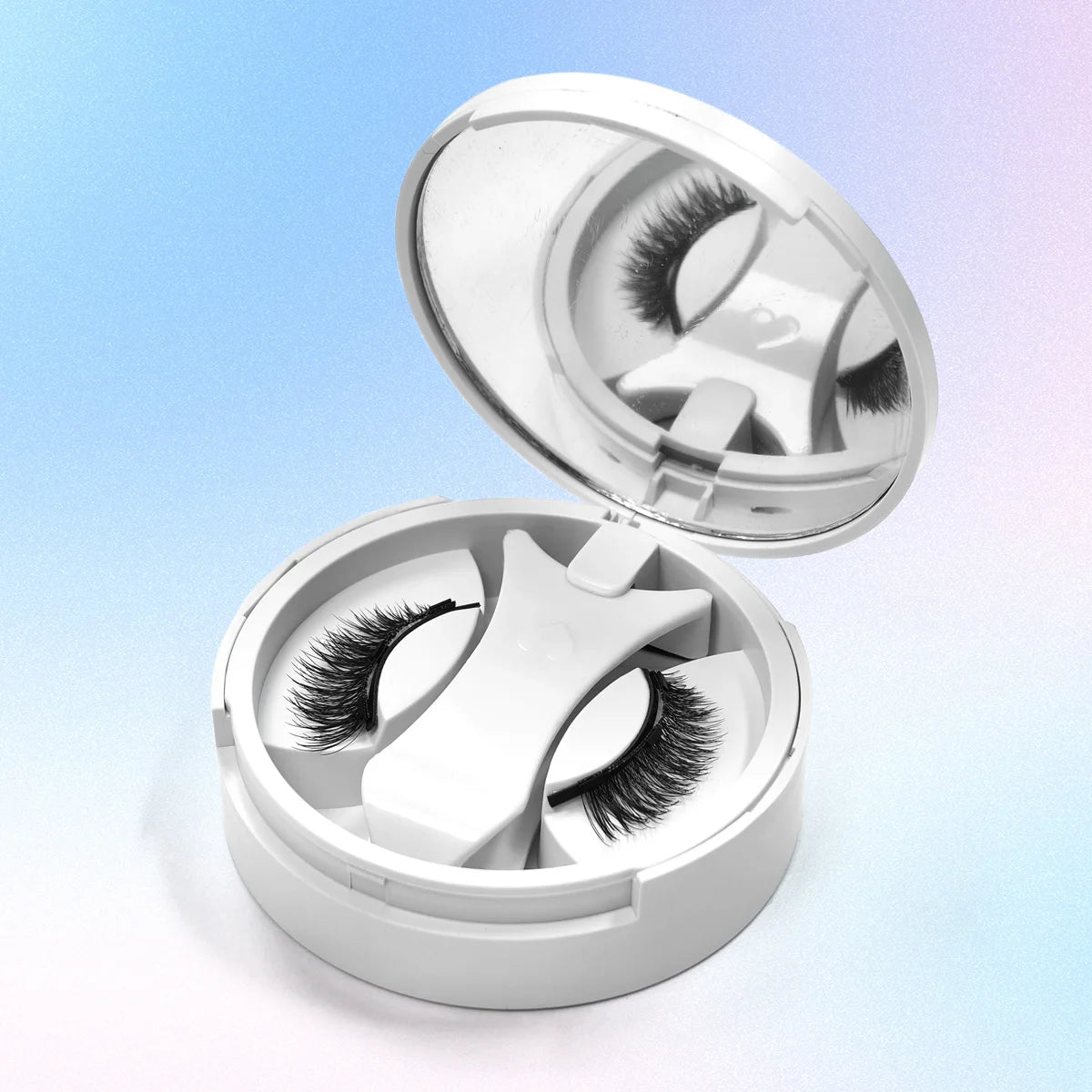 Magnetic False Eyelash Kit – Glue-Free, Reusable with Built-in Mirror | Yeirnuo Luxury Box