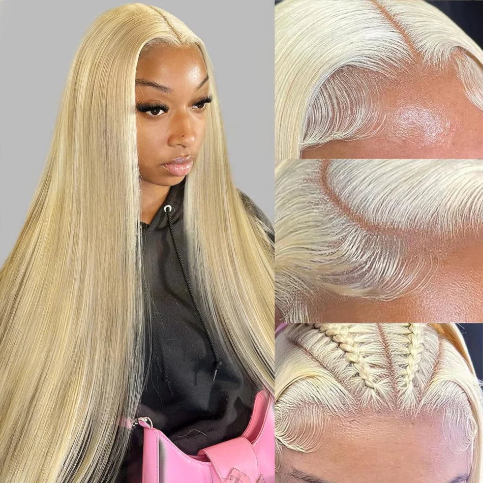 Lace Frontal blonde, 100 % Cheveux humain