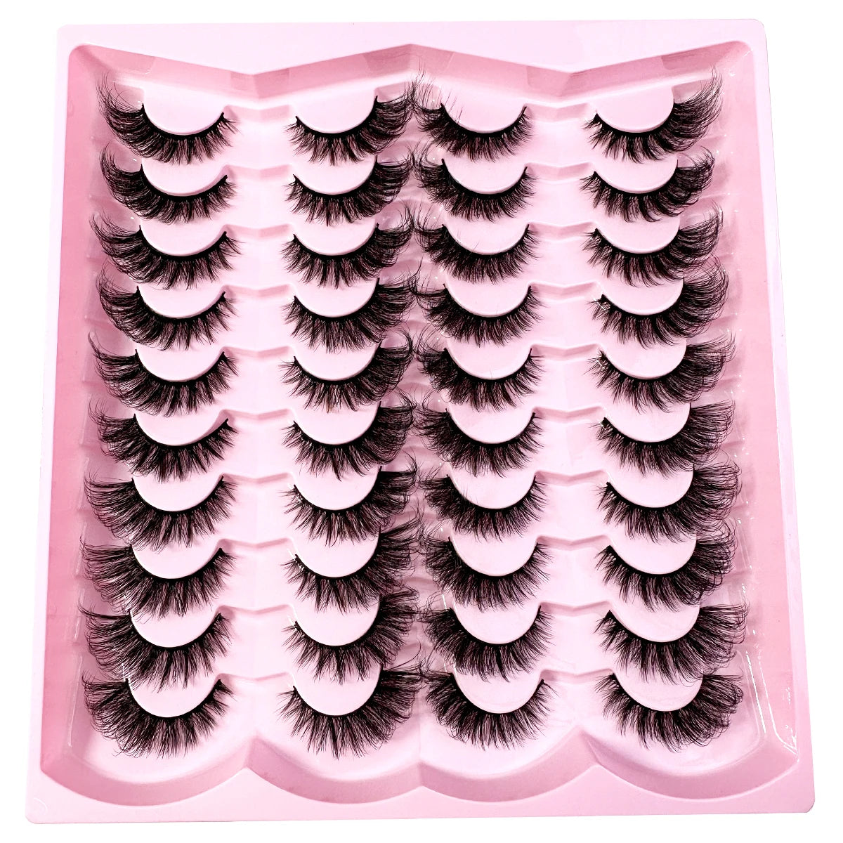 Lot de 20 paires de faux cils 5D