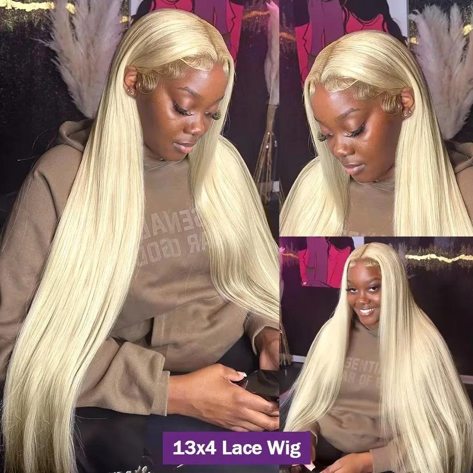 Lace Frontal blonde, 100 % Cheveux humain