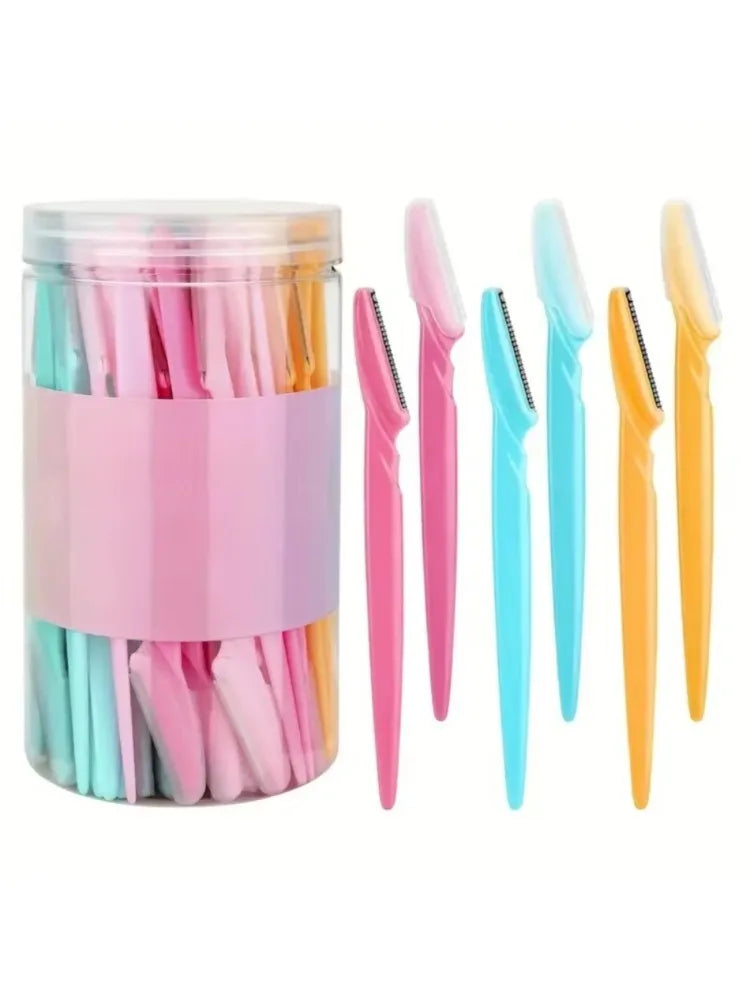 30-pack of multi-functional razors – exfoliating dermaplaning &amp; precision facial razor with safety cap – LACE ADDICT BEAUTY