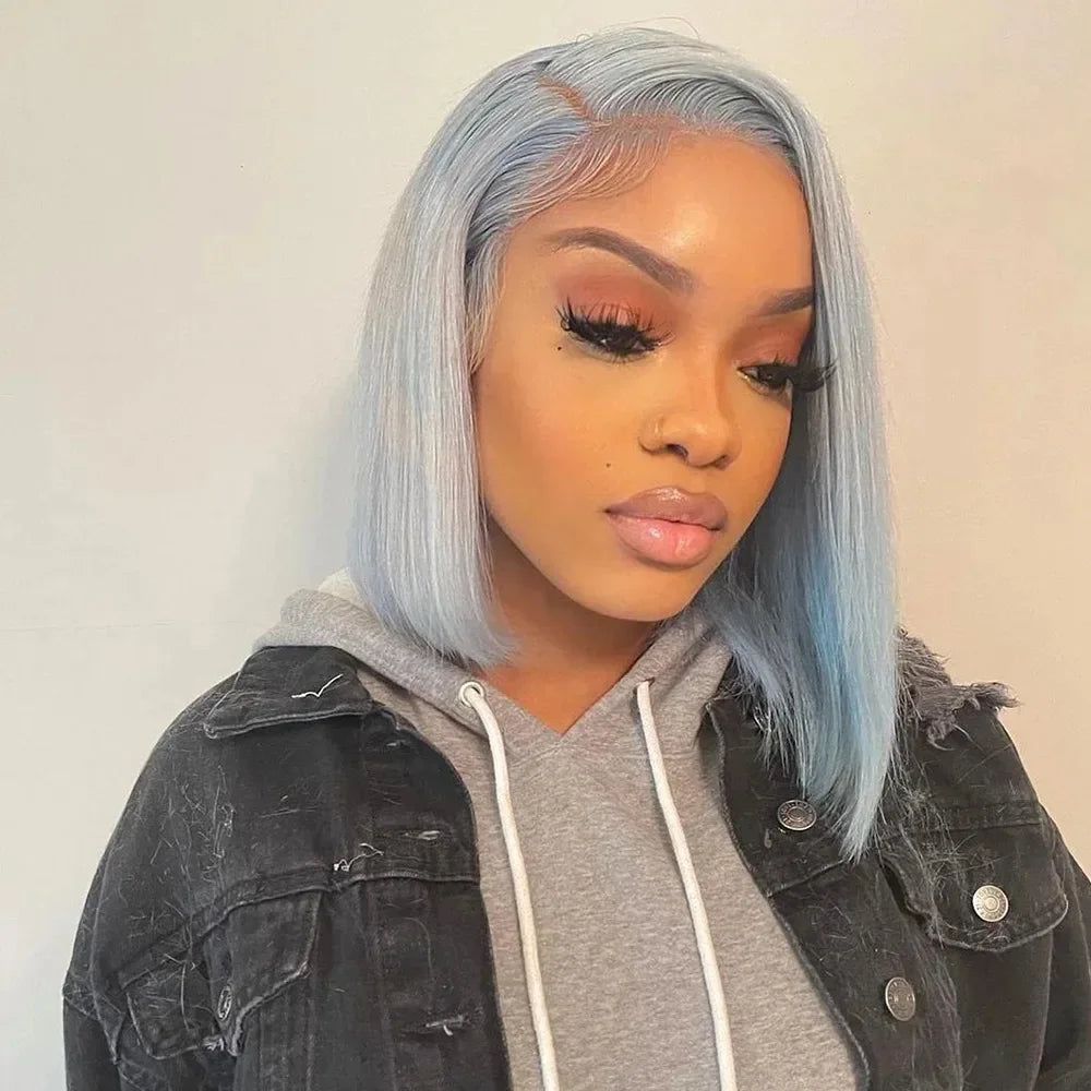 Perruque grise ,100 % Cheveux humain ￼