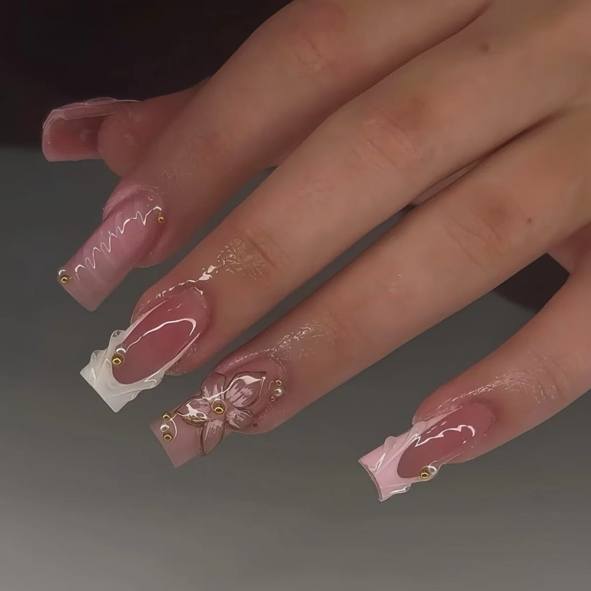 Press-On Nails colle incluse ￼