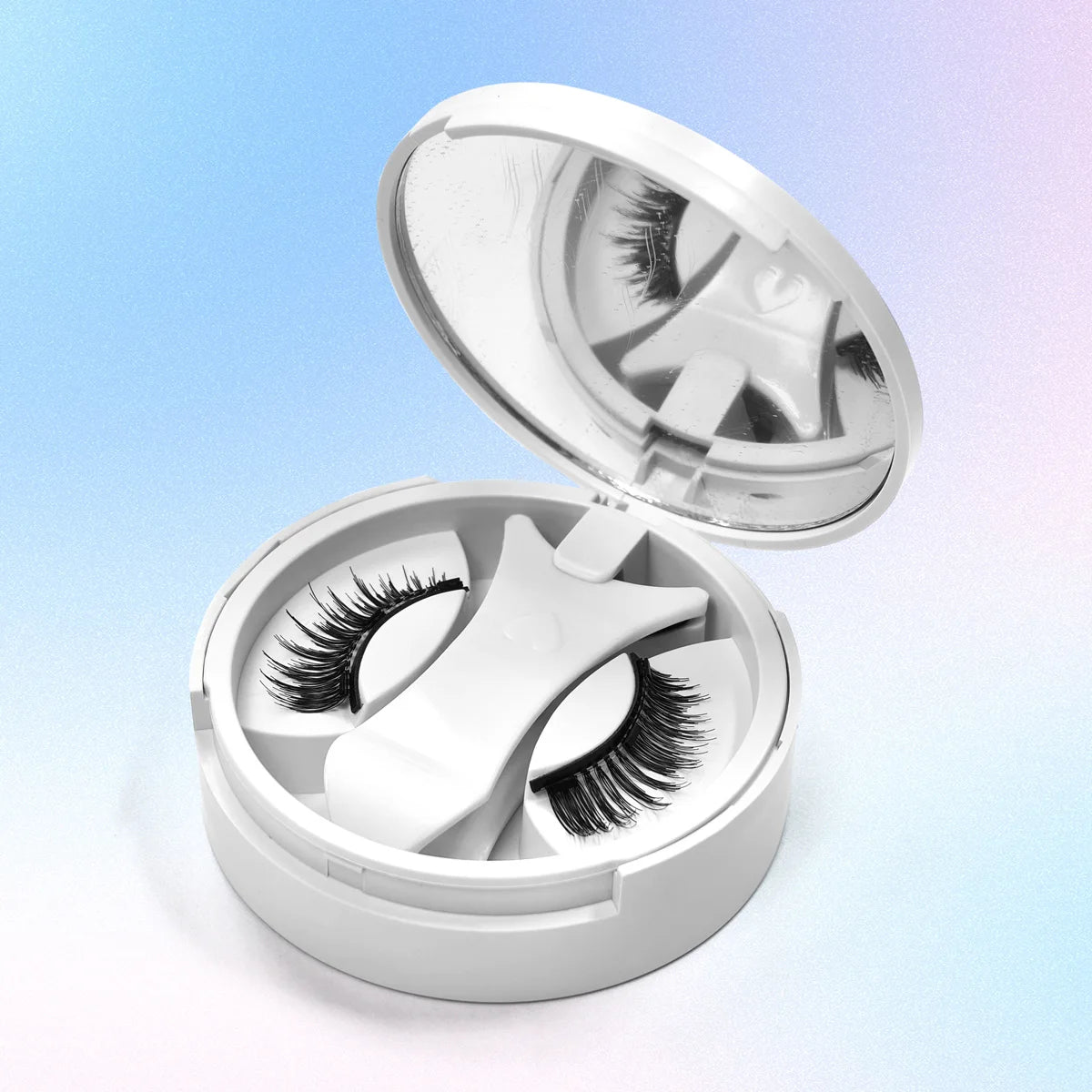 Magnetic False Eyelash Kit – Glue-Free, Reusable with Built-in Mirror | Yeirnuo Luxury Box