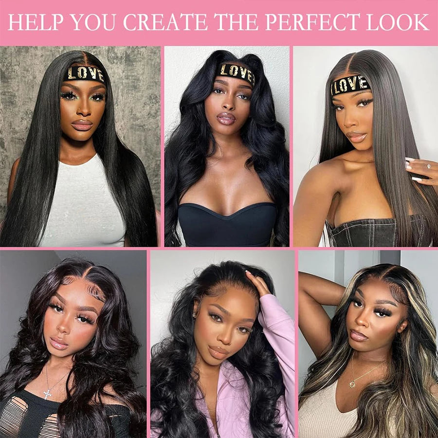 Lot de 3 bandeaux élastiques “Edge Melt” – serre-bords ajustables pour lace wigs & baby hairs LACE ADDICT