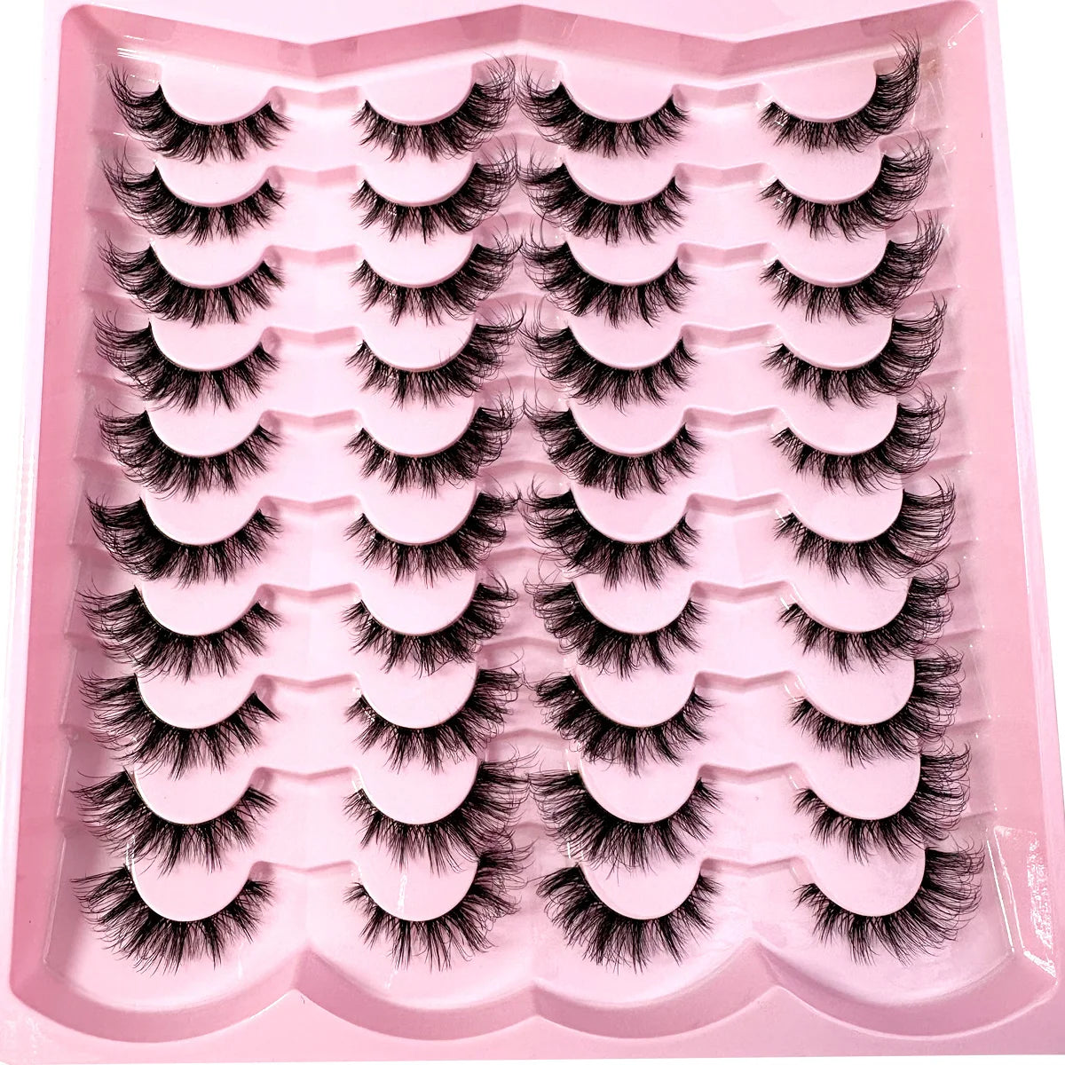 Lot de 20 paires de faux cils 5D