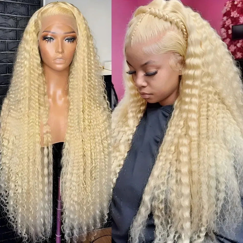 Lace Frontal blonde, 100 % Cheveux humain