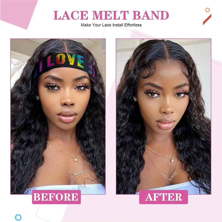 Lot de 3 bandeaux élastiques “Edge Melt” – serre-bords ajustables pour lace wigs & baby hairs LACE ADDICT