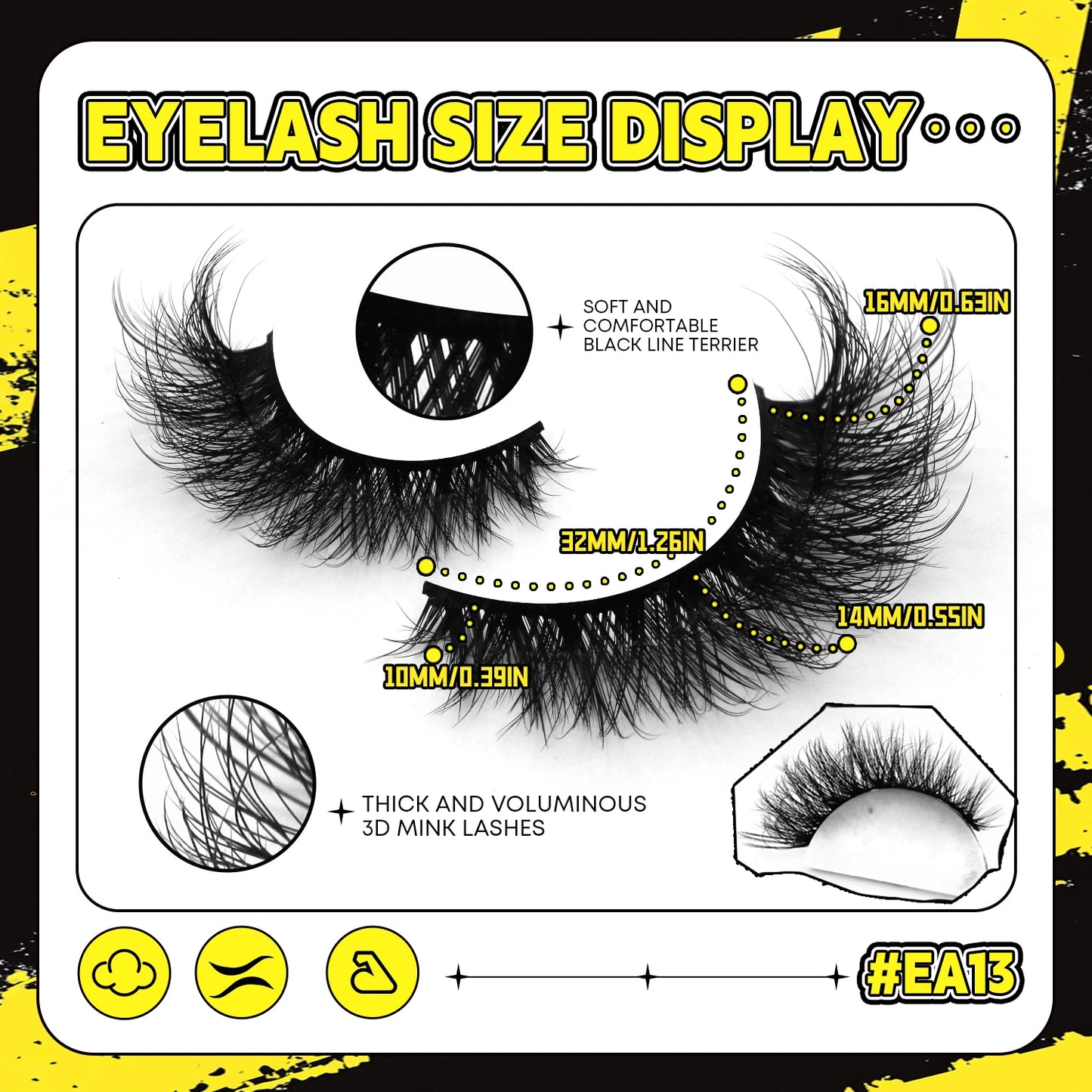 3D Cat Eye False Eyelashes – Natural Volume and Length Effect | Dramatic Fluffy Full Volume Reusable Lashes
