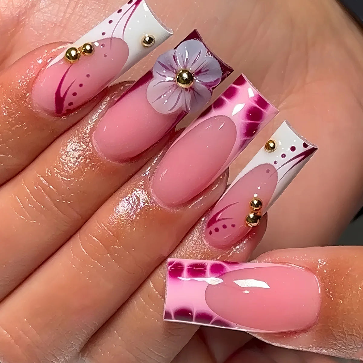 Press-On Nails colle incluse ￼