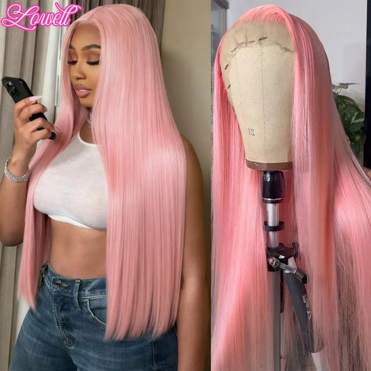 Perruque Rose HD Lace ,100 % Cheveux humain