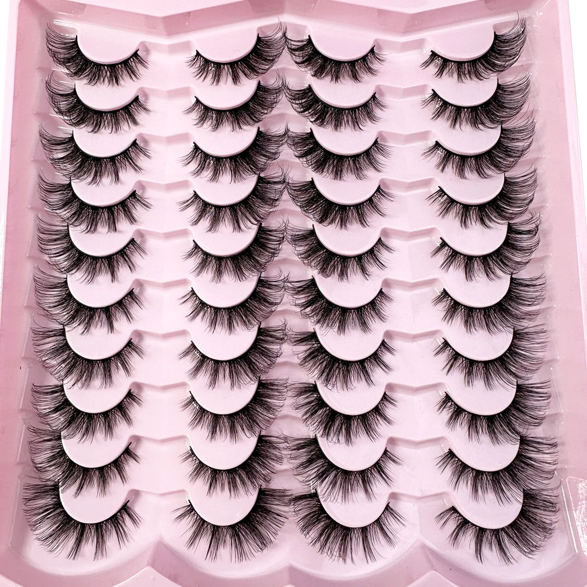 Lot de 20 paires de faux cils 5D