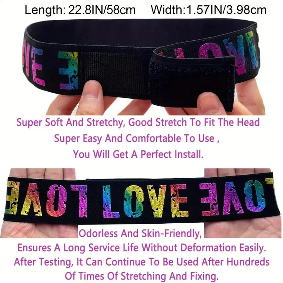 Lot de 3 bandeaux élastiques “Edge Melt” – serre-bords ajustables pour lace wigs & baby hairs LACE ADDICT